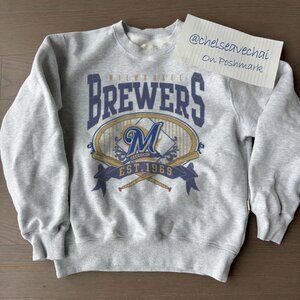 Vintage Milwaukee Brewers Baseball Sweatshirt, 90s MLB Milwaukee Brewers Shirt